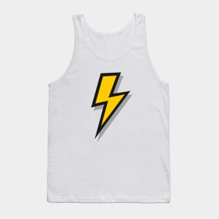 Yellow and Grey Lightning Bolts Tank Top